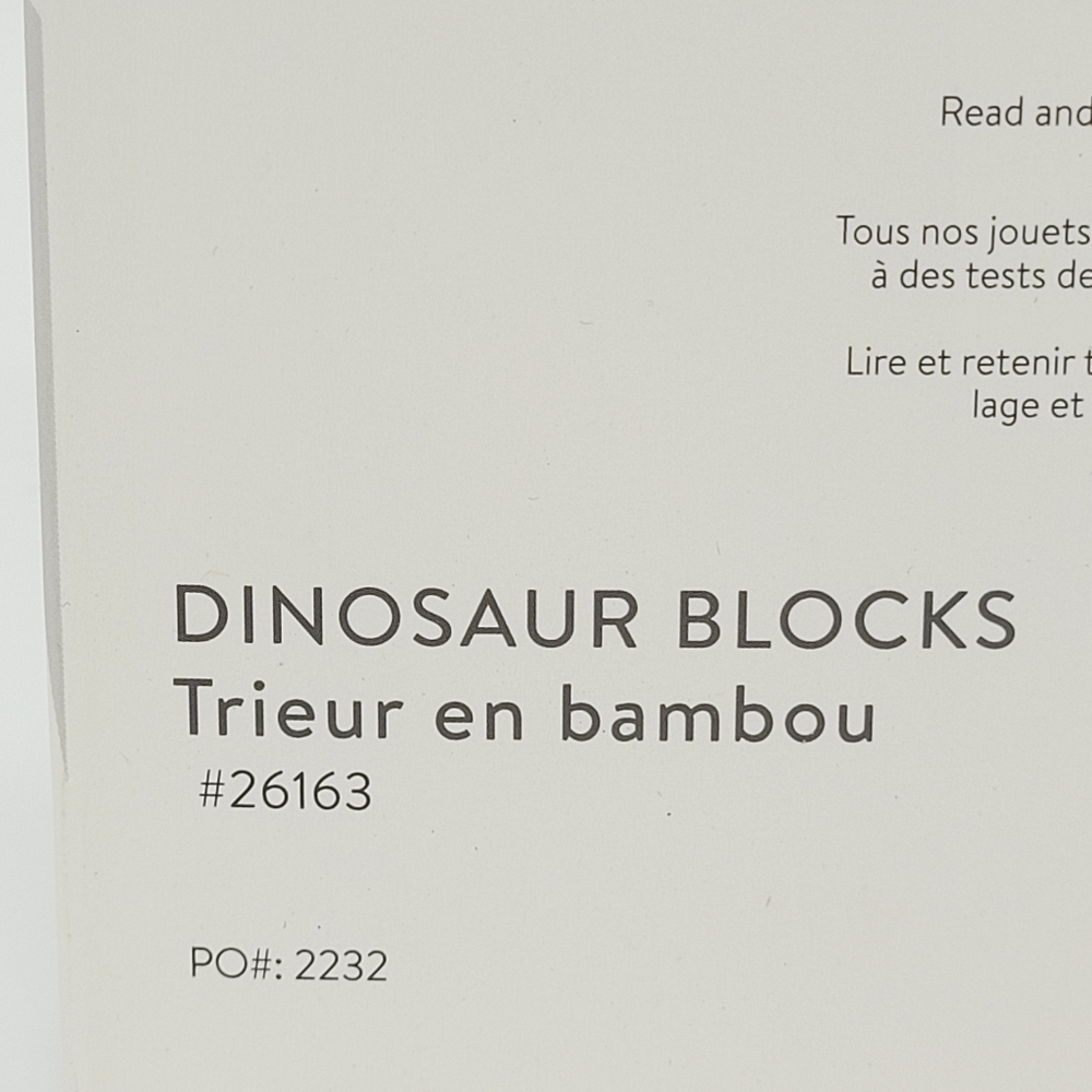 Mary Meyer Little Wood Dinosaur Blocks 7 Pieces 18mo+ Play Gift Infants Baby NEW - Picture 7 of 11